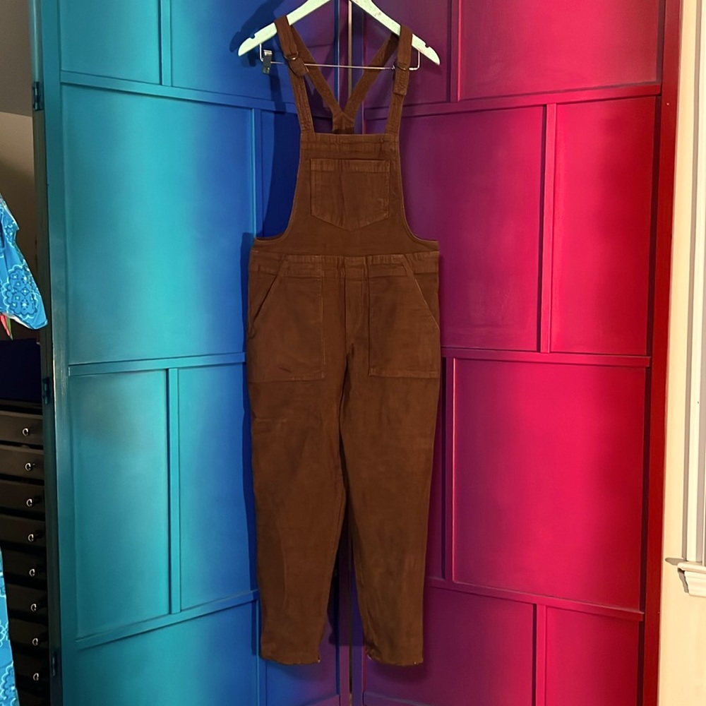 Aerie Corduroy Frayed Overalls Aerie XS/S